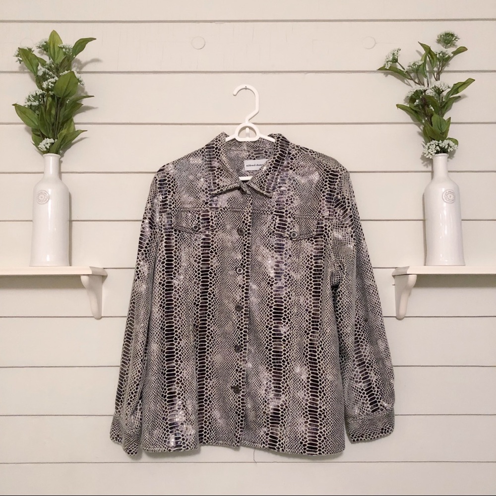 ✨Alfred Dunner✨-Snake Skin Jacket